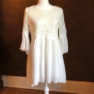 Indigo Soul White Lace Top